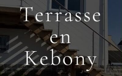 Découvrez cette splendide terrasse en hauteur réalisée en Kebony, une…